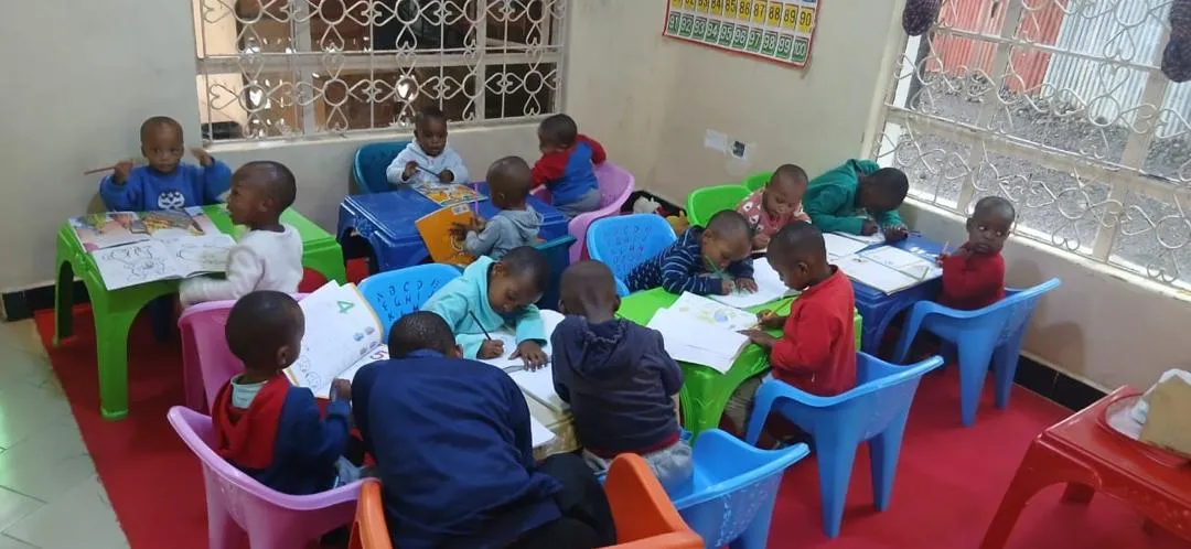 Children in a classroom